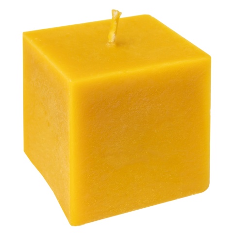 Świeczka z wosku pszczelego "Kostka"